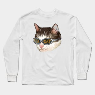 Cool Cat Sunglasses Long Sleeve T-Shirt